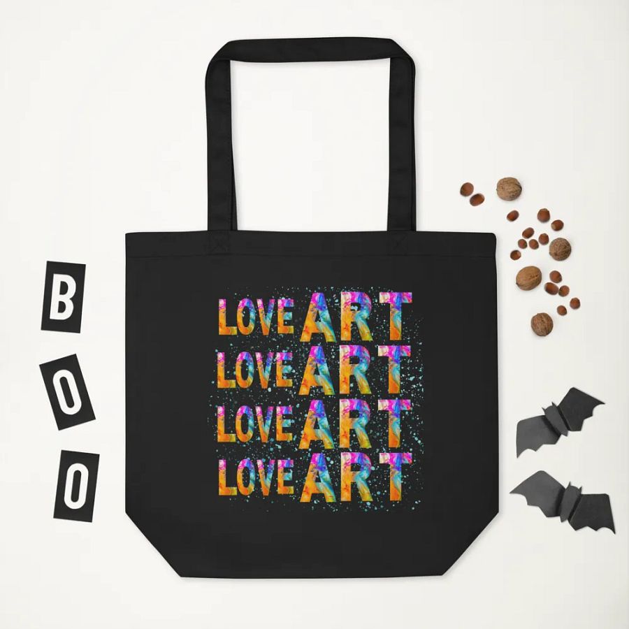 LOVE ART Vibrant Tote Bag for art students moms daughters friends art teachers product image (11)