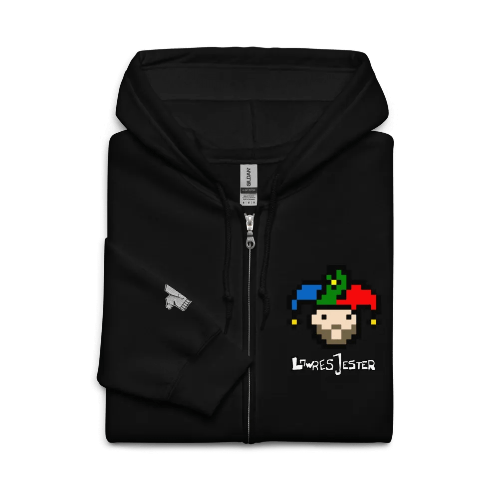 Pixelated Jester Zip Hoodie product image (58)