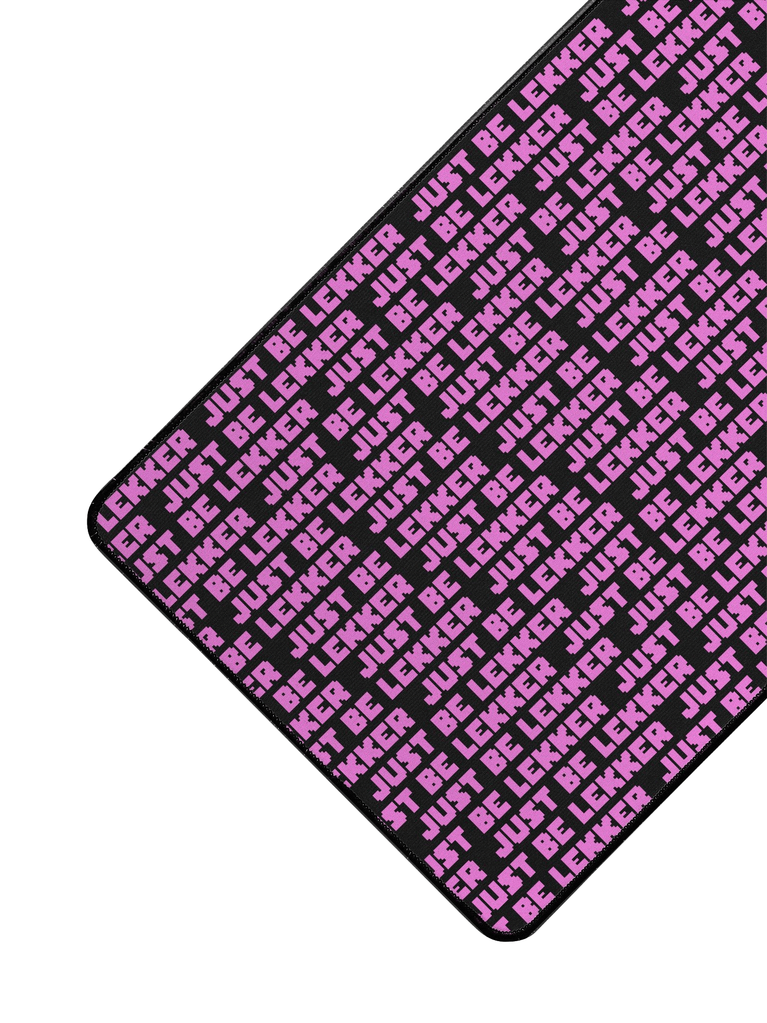 Smithology - "Just Be Lekker" Black/Pink Gaming Mousepad product image (3)