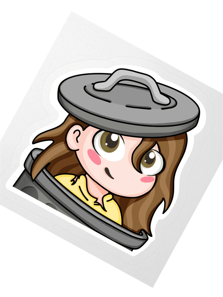Trash Can Sticker product image (2)