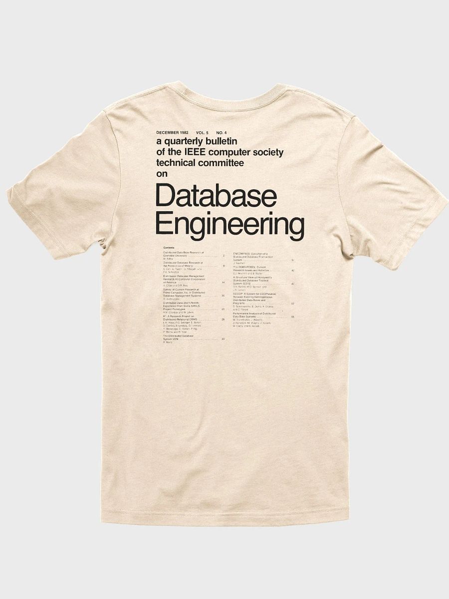 1982 database engineering t-shirt (100% cotton) product image (3)