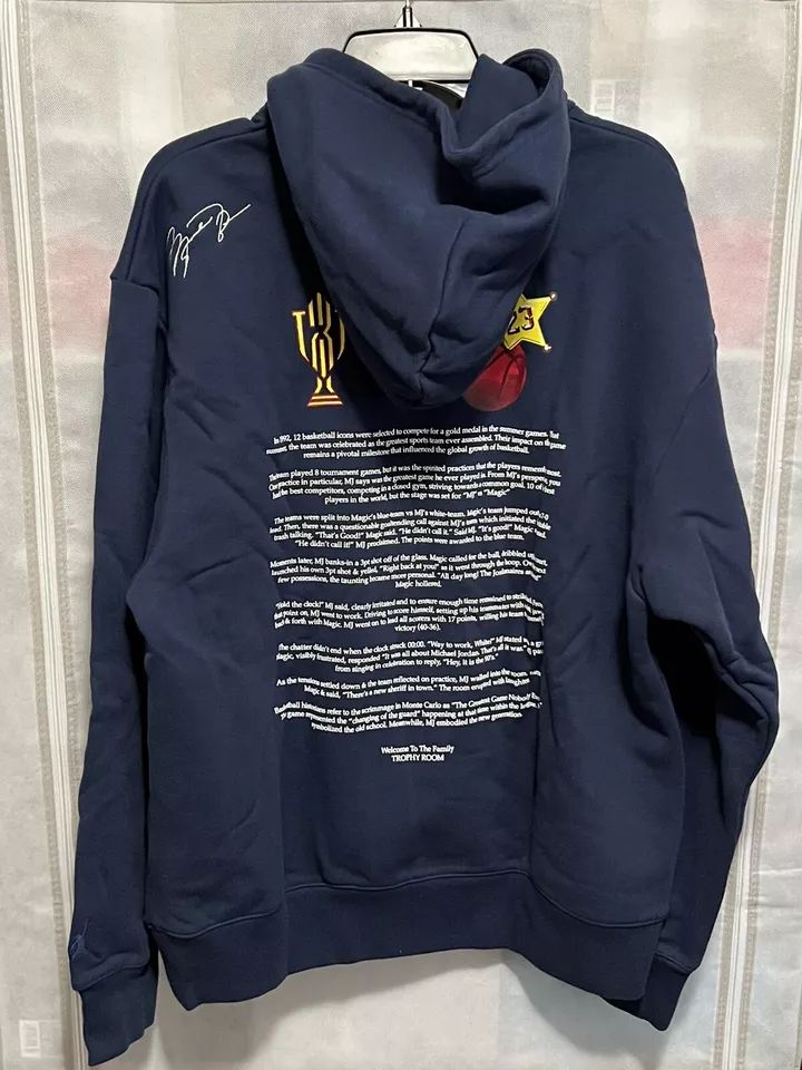 Trophy Room Nike Air Jordan New Sheriff in Town Hoodie Dream Team Navy 2XL XXL product image (4)