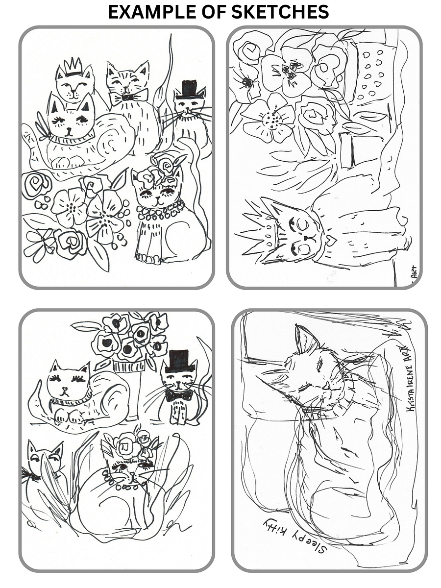 Cat Drawings & Cat Painting - (Downloadable/Printable eBooklet) product image (2)