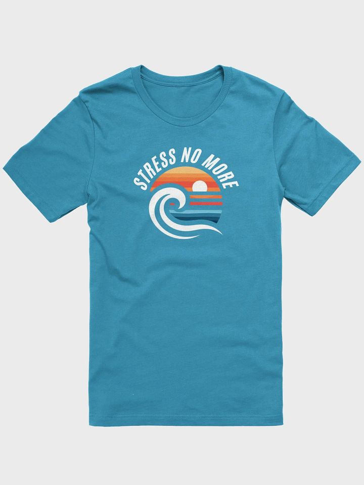 Sunset Waves Unisex T-Shirt | stress no more product image (1)