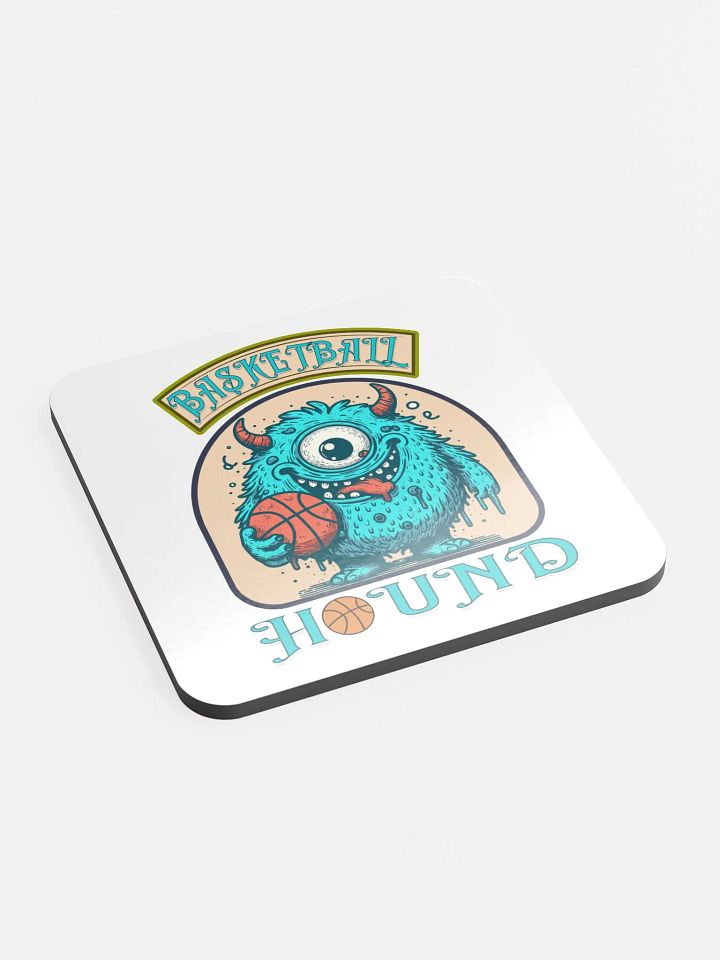 Basketball Hound Whimsical Cork Coaster product image (2)