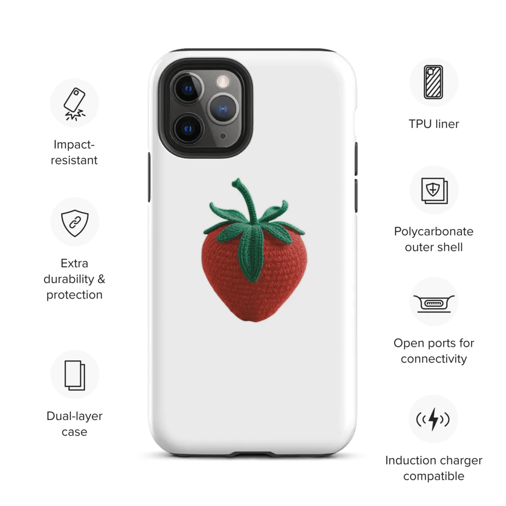 CozyAvocado Tough Case for iPhone Strawberry #1 product image (28)