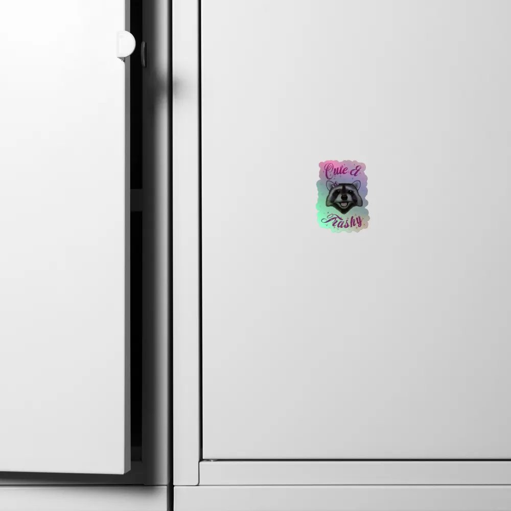 Cute & Trashy Holo Sticker product image (6)
