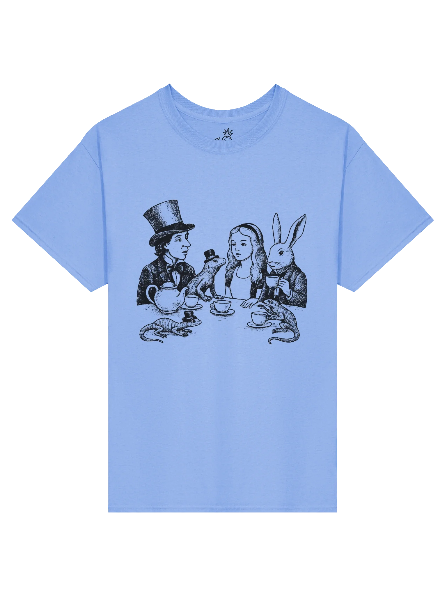 Lizards at the Mad Hatter Tea Party Alice in Wonderland Boxy Fit Unisex T-Shirt product image (13)