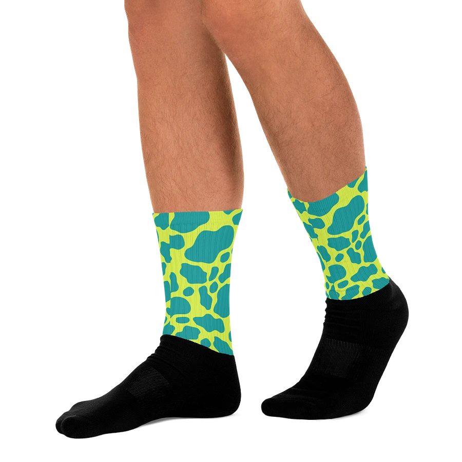 Cow Print Socks - Green product image (11)