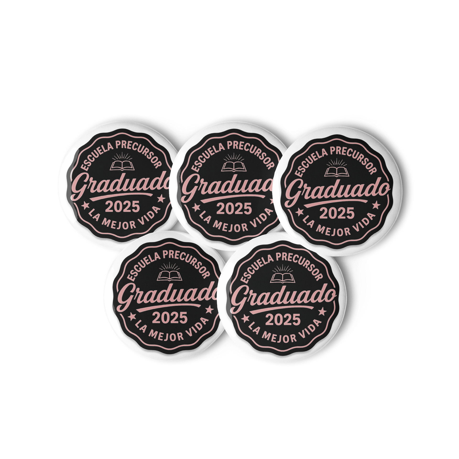 Escuela Precursor Graduado 2025 | Set de 5 Pines Retro product image (1)