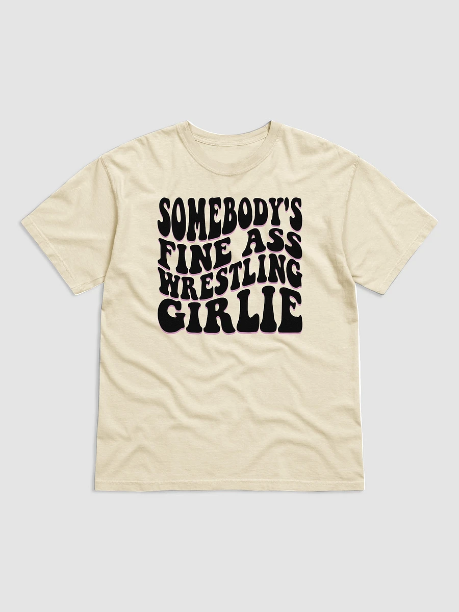 Somebody's Fine Ass Wrestling Girlie T-Shirt (Pink & Black Font) product image (1)