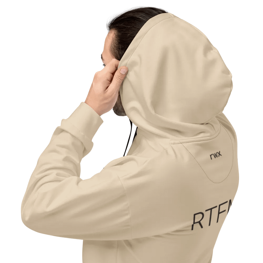 need help? RTFM! hoodie (champagne mode) product image (3)