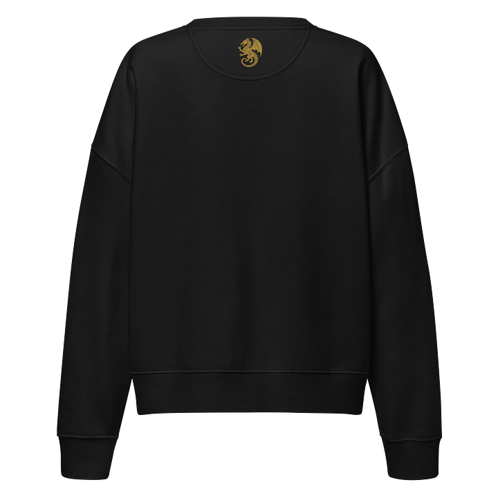 🟡 100% Organic Cotton - Gold Dragon – Royal Flame Sigil Sweater product image (7)