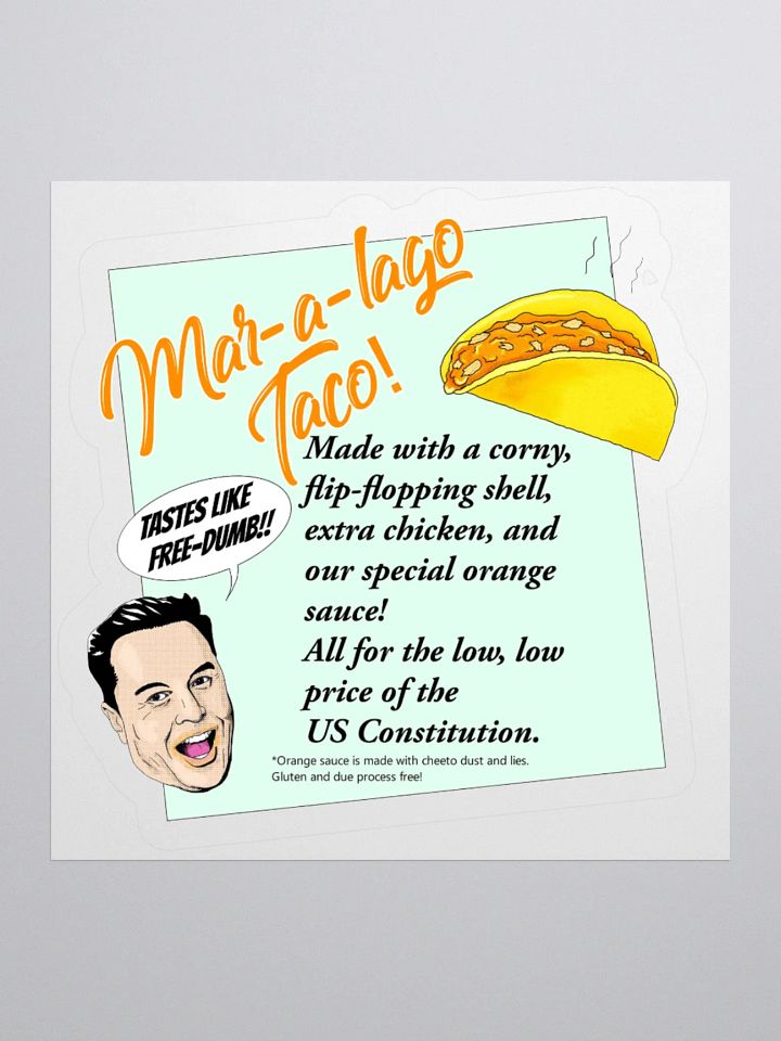 Mar-a-lago Taco Sticker product image (2)