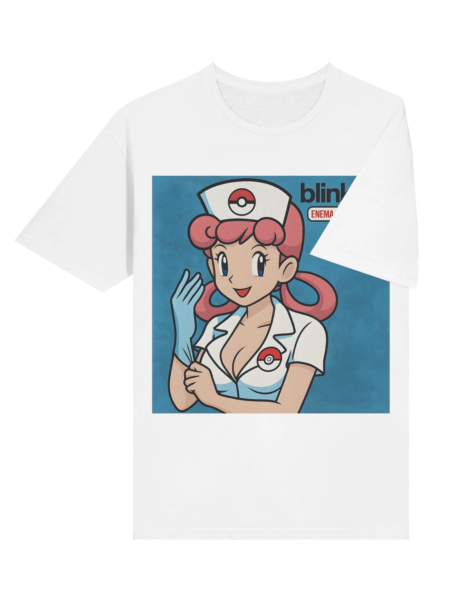 Nurse Joy × Blink-182 – Enema of the State Parody Tee product image (54)