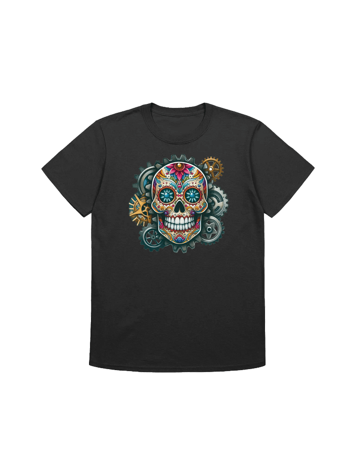 Sugar Skull Art - Steampunk Meets Tradition T-Shirt product image (1)