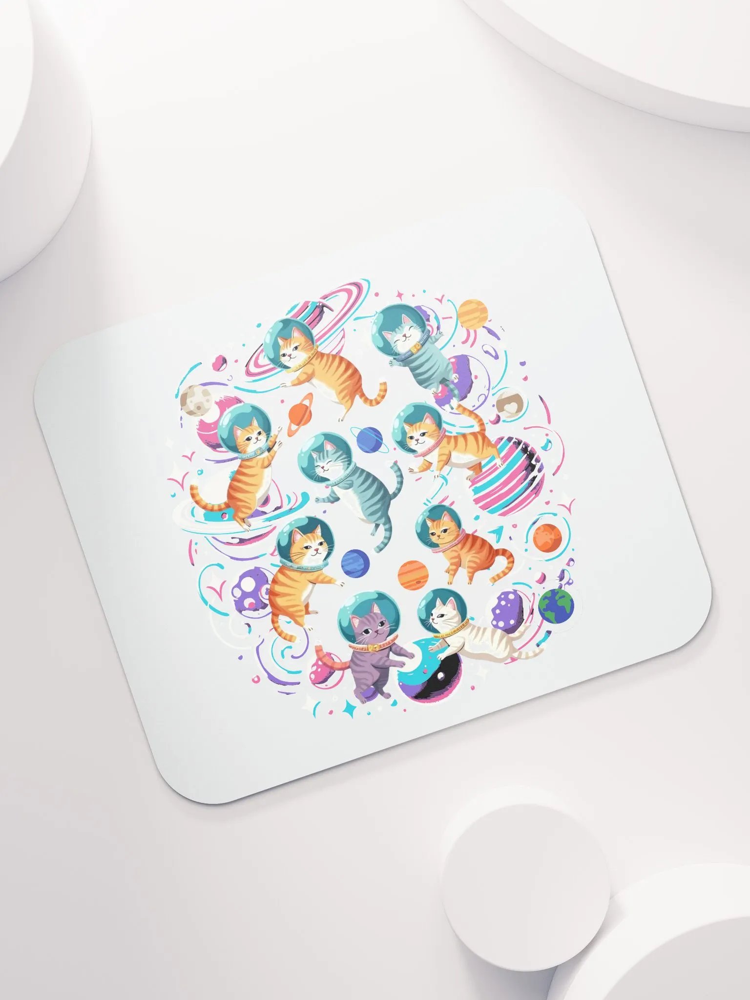 Cats In Space Cosmic Mouse Pad product image (4)
