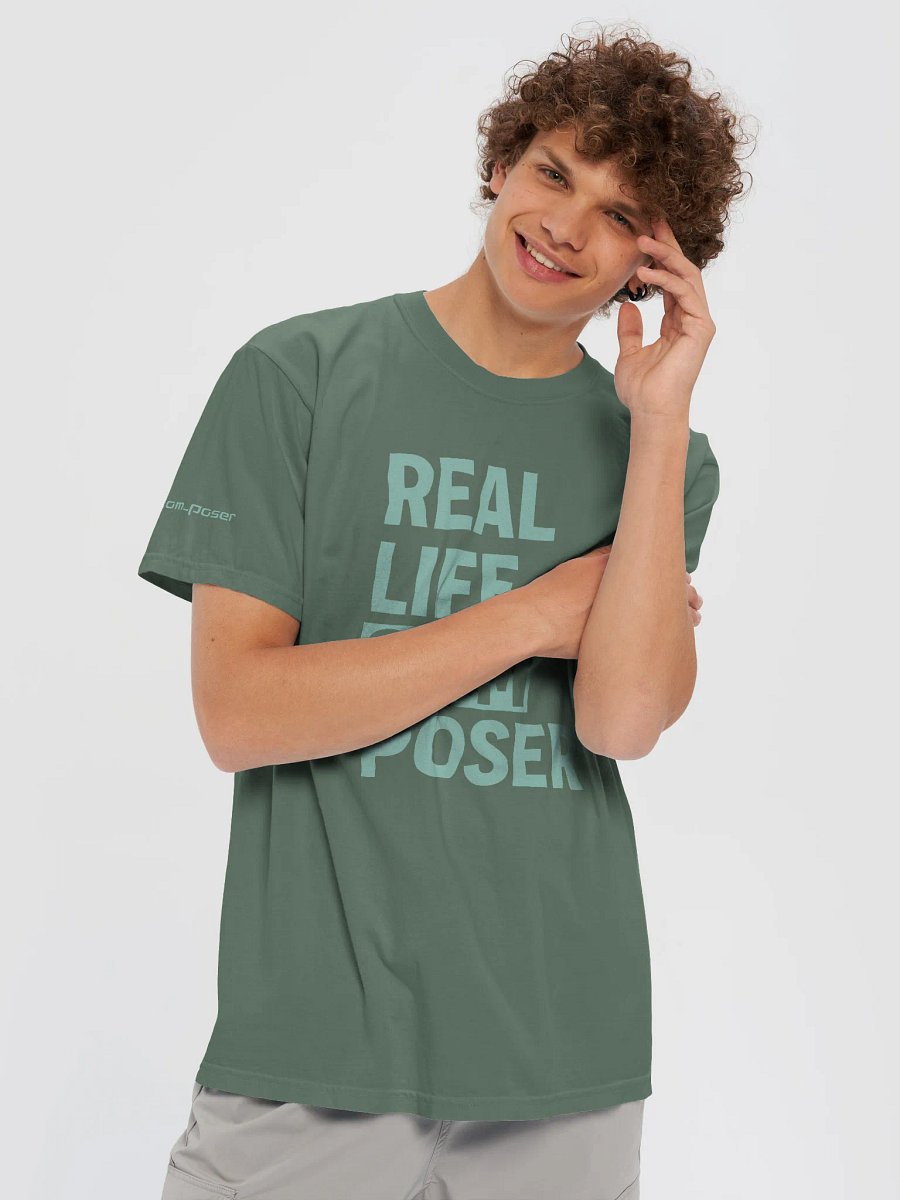 Real Life Shirt (Mint Text) product image (5)
