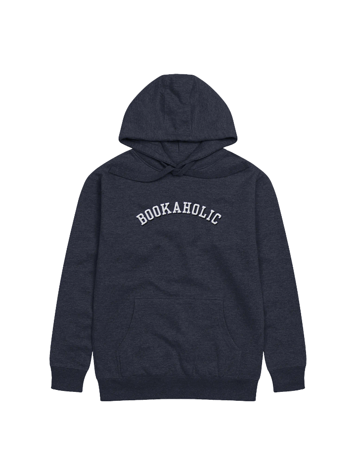 Bookaholic Embroidered Hoodie - Blue Outline product image (1)