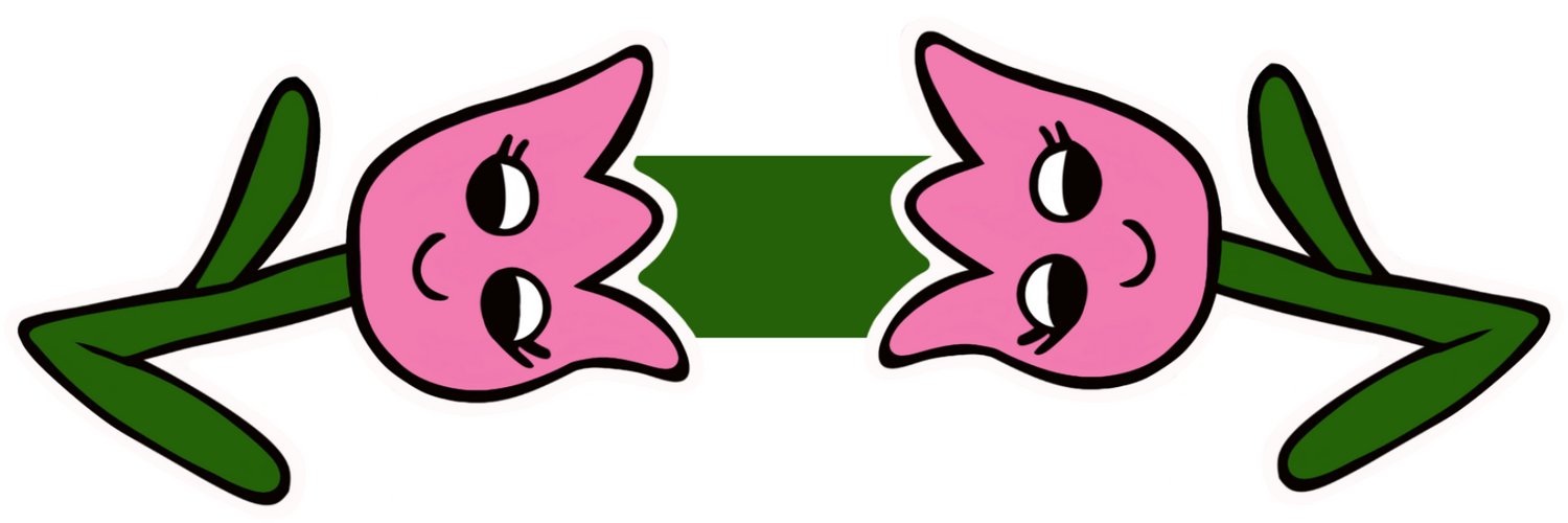 Cute Cartoon Pink Tulip Magnetic Laminated Bookmark for Flower Fans product image (2)