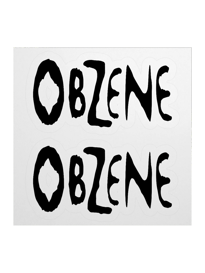Brutal Logo Obzene Stickers product image (1)