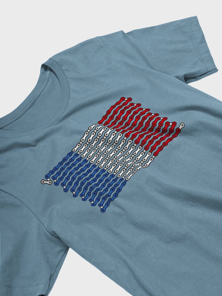 France Bike Chain Flag on Dark Color Supersoft Tee product image (2)