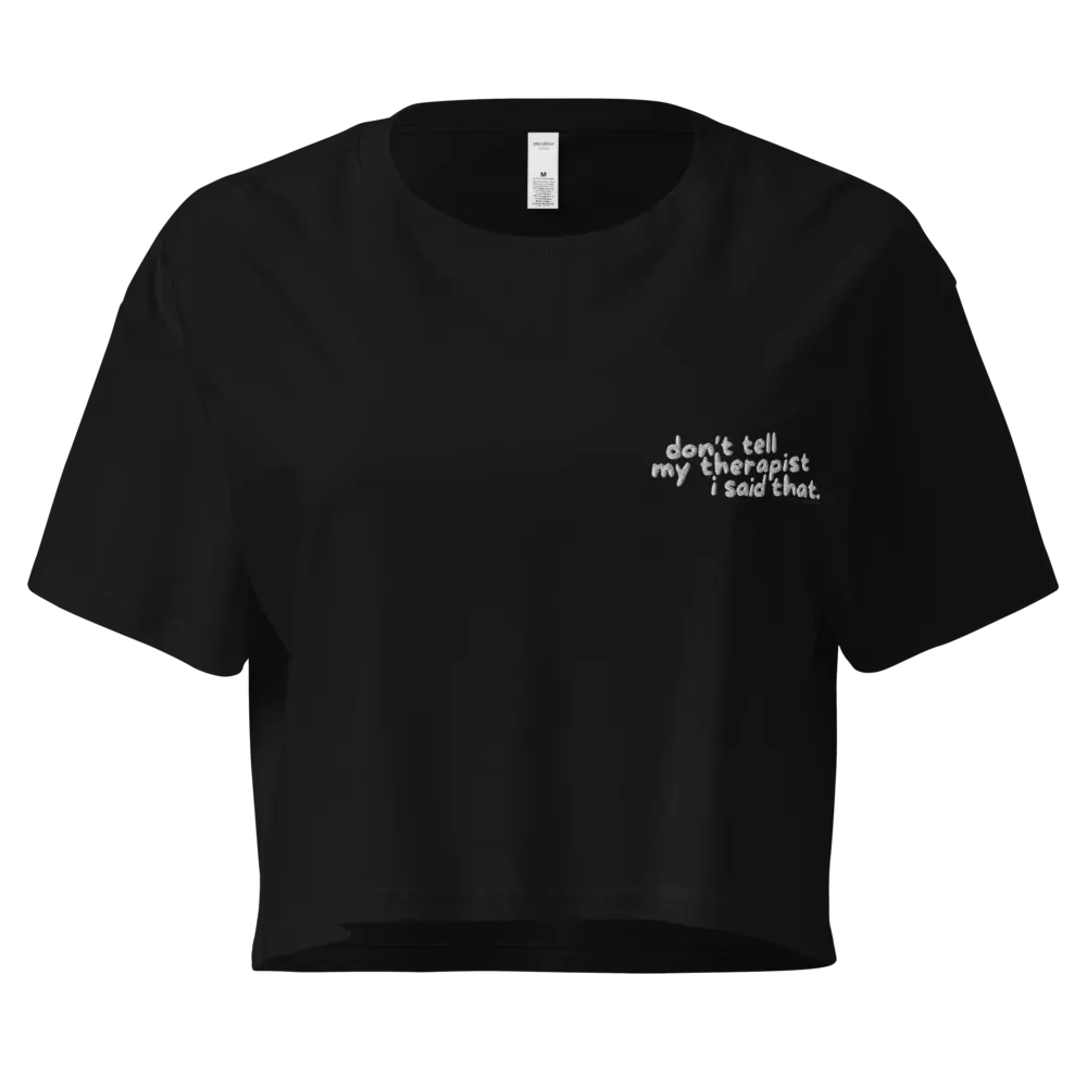 Therapy Cropped Tee (Embroidered) product image (17)