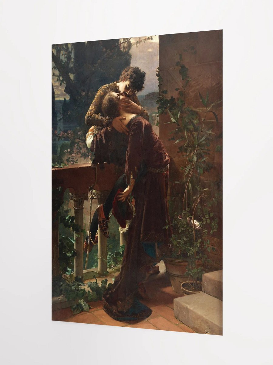 ''Romeo and Juliet on the Balcony'' by Julius Kronberg Poster (12