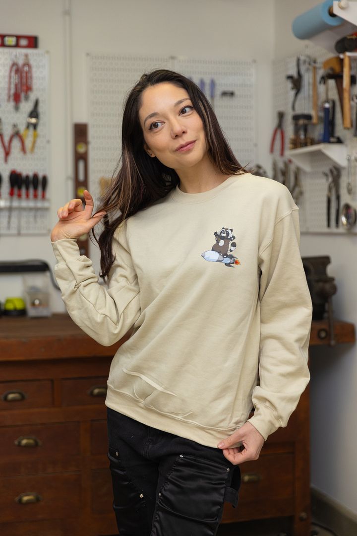 Raccoon on a Rocket on a Pocket Crew product image (1)