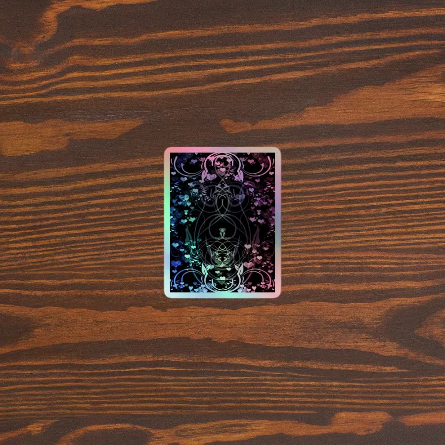 Bigender Pride Flag Sticker (Flourish Variation) product image (5)