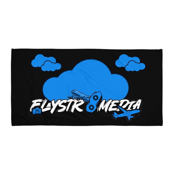 Flystr8media Towel (Black) product image (1)