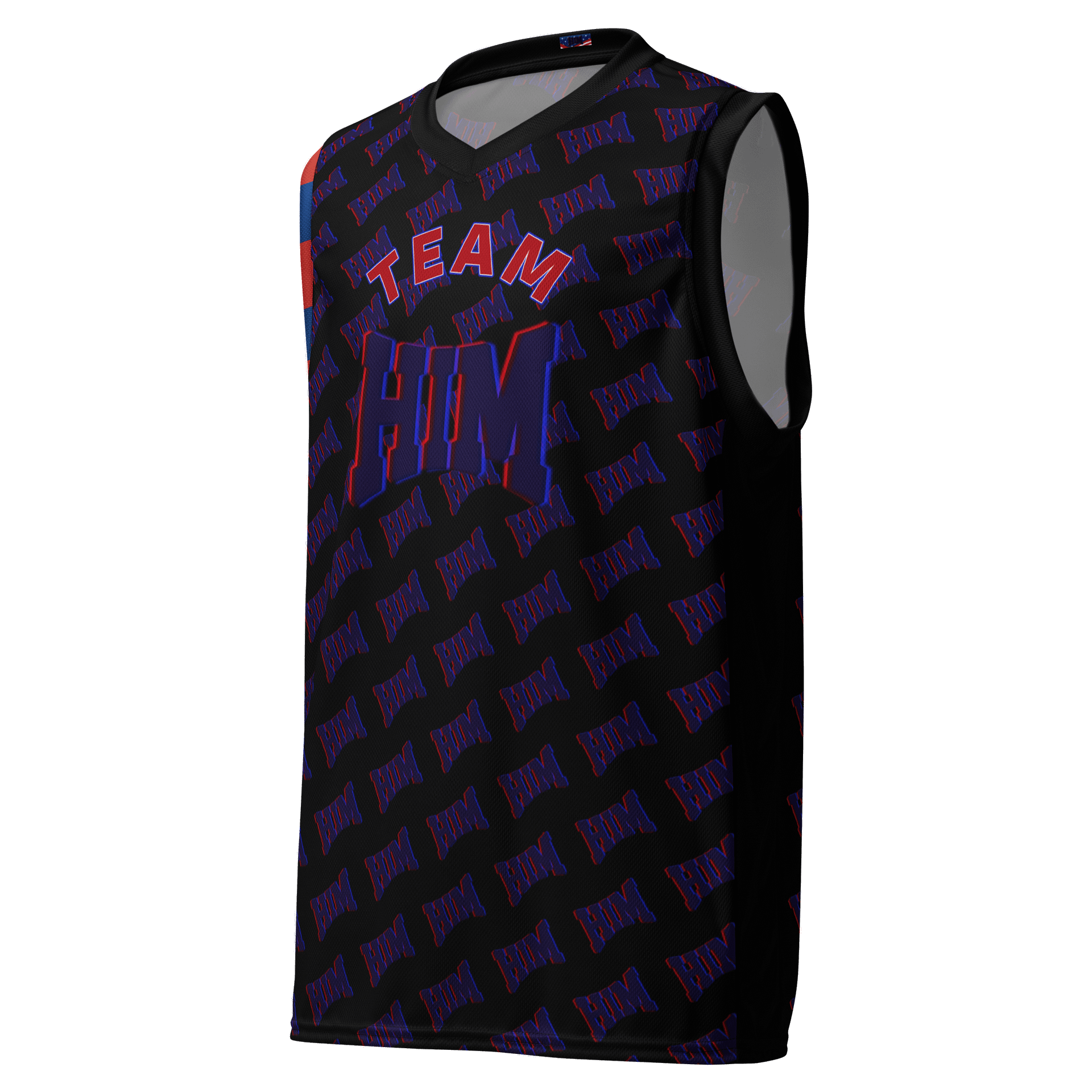 Custom HIM All-Over Basketball Jersey product image (3)
