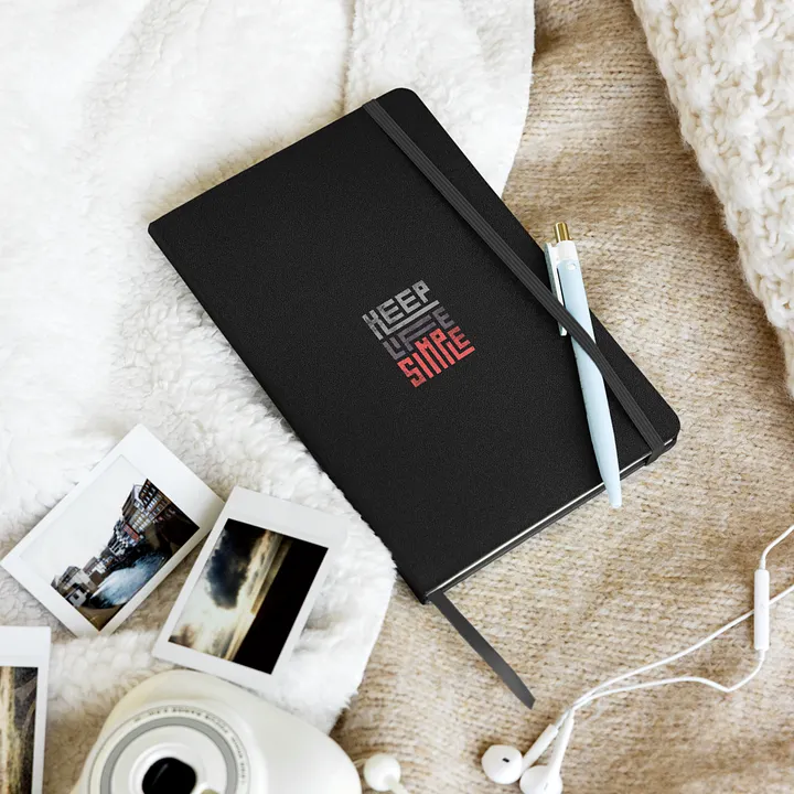 'Keep Life Simple' Hardcover Bound Notebook product image (2)