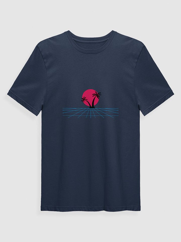Vaporwave Sunset Silhouette T-Shirt product image (1)