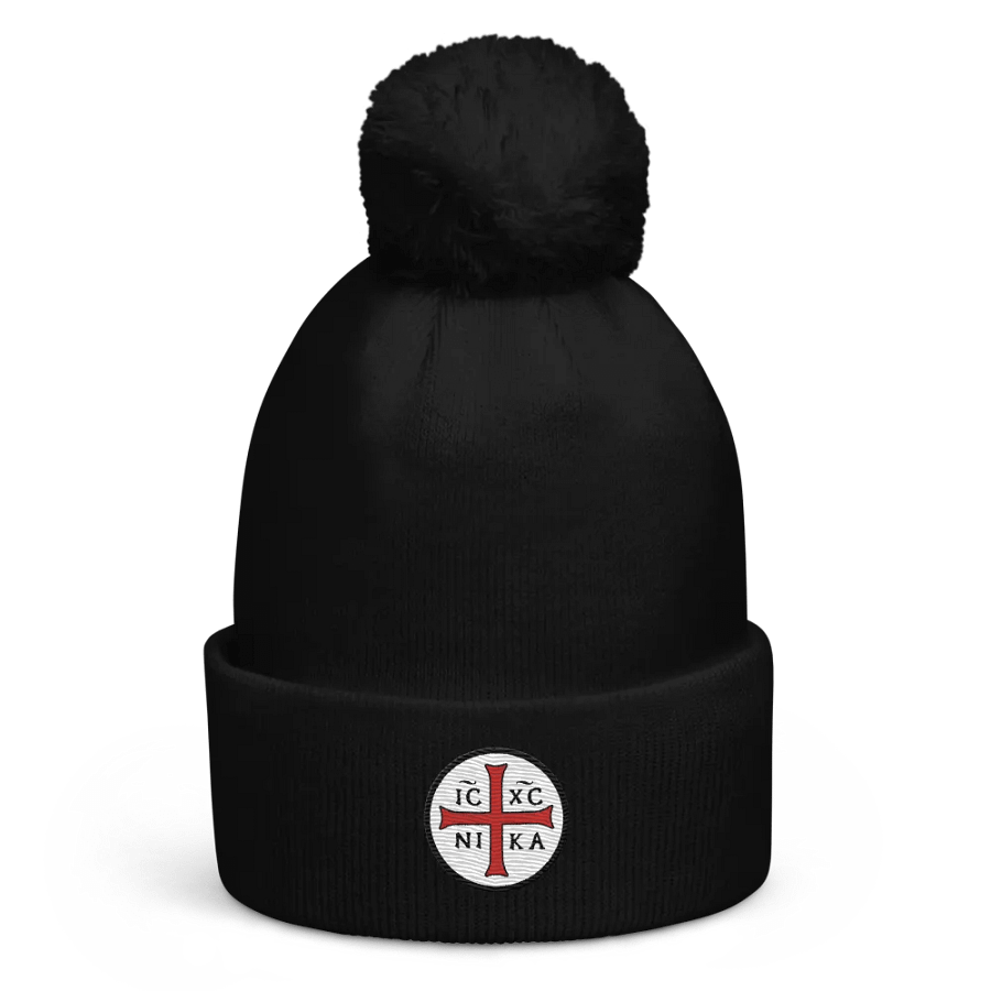 IC XC NI KA - Pom Pom Beanie (Black - First Edition) product image (1)