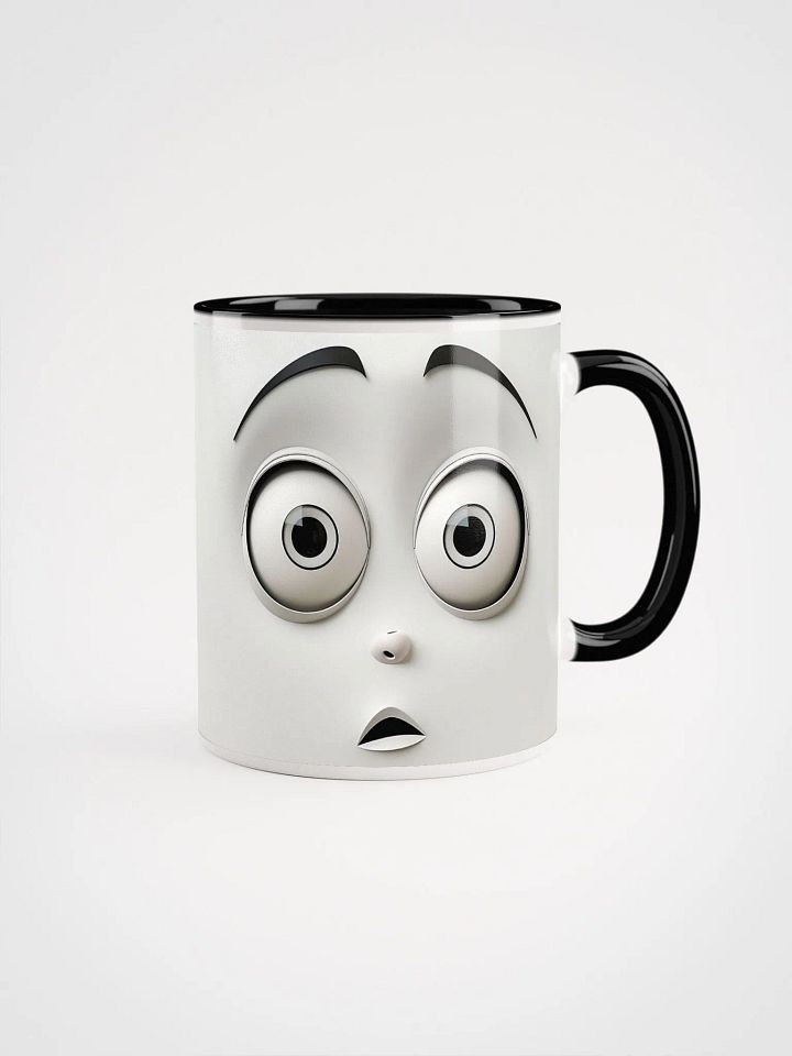 Whimsical Cartoon Face Ceramic Mug product image (2)