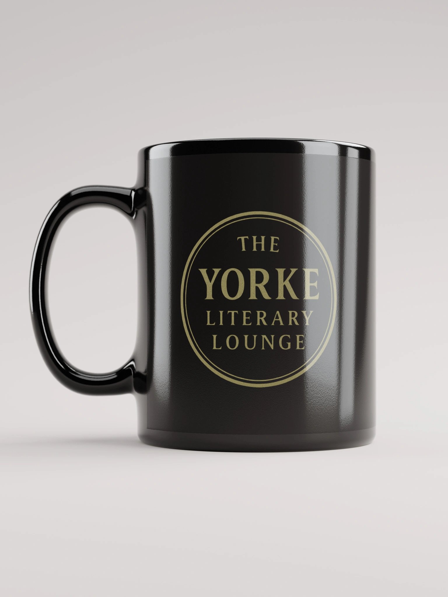 The Yorke Literary Lounge Ceramic Mug Black product image (6)