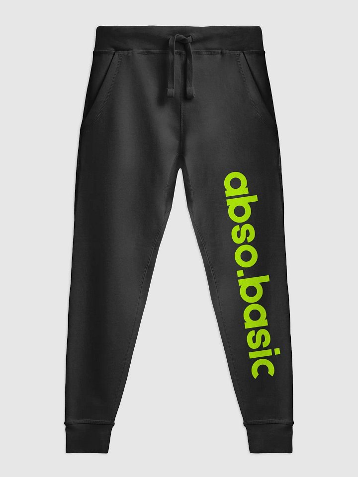 Unisex Absolute Lime Green Fleece Joggers product image (1)