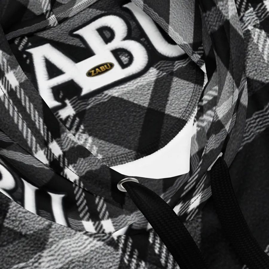 ZABU Checkered Plaid Unisex Hoodie product image (4)