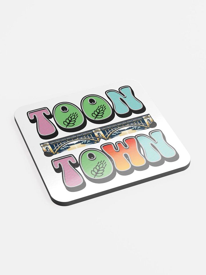 Toon Town Saskatoon Bridge Glossed Cork Coaster product image (2)