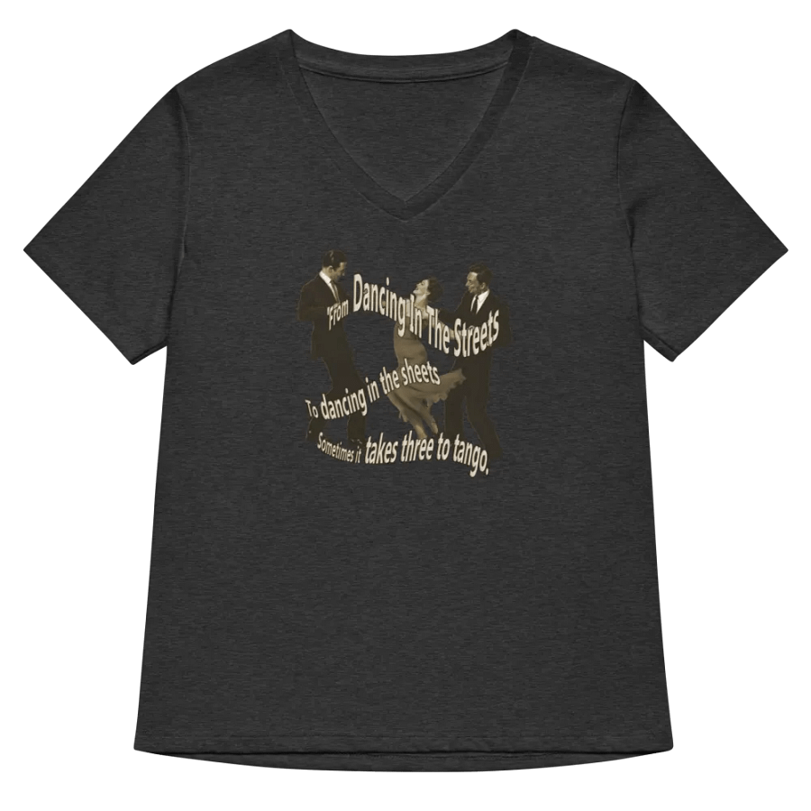 Three to Tango Swingers Threesome V neck women's T-shirt product image (7)