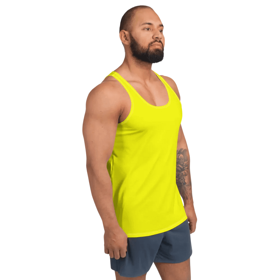 Plain Color Yellow Tank Top product image (3)