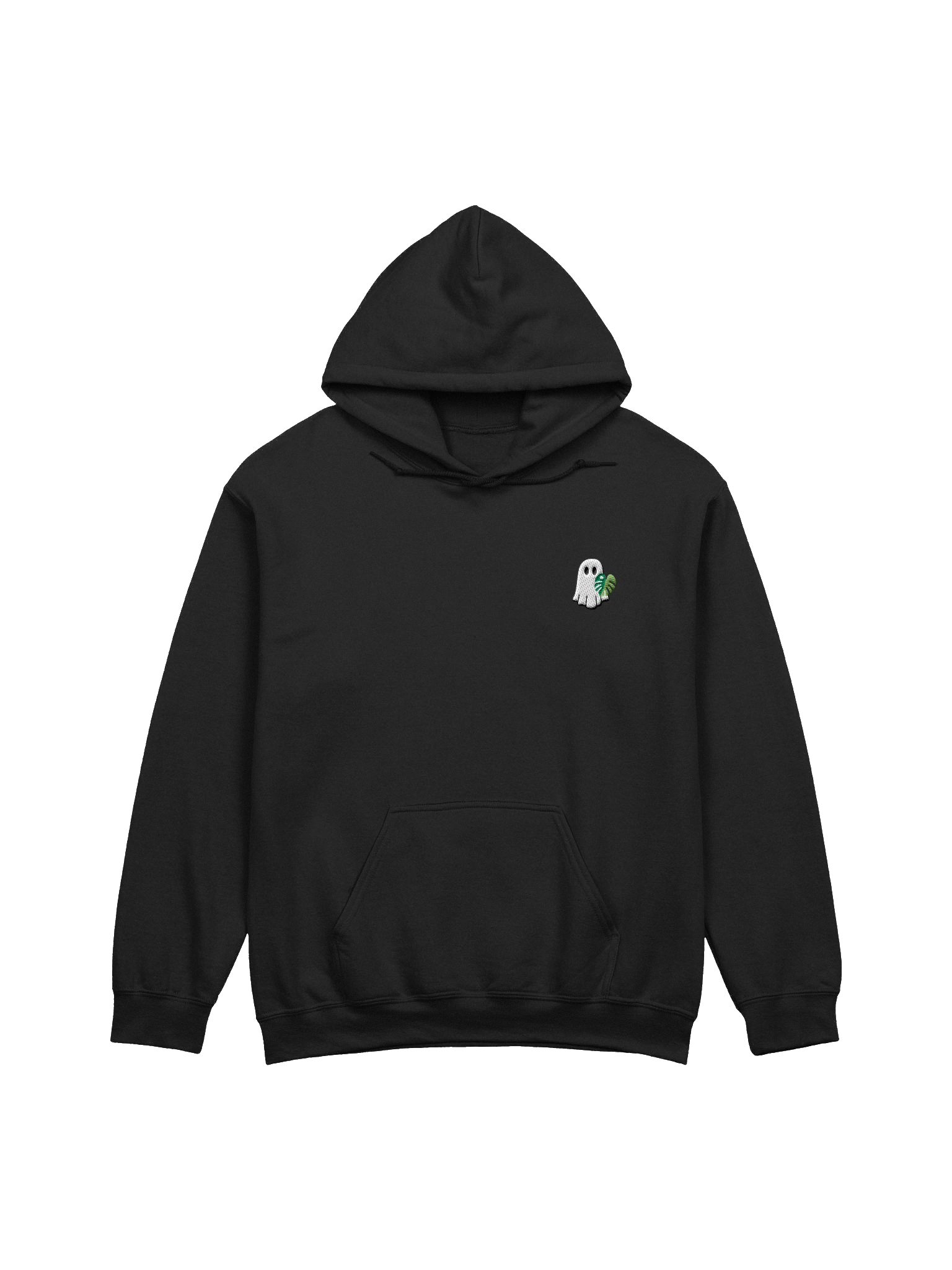 monstera ghostie embroidered hoodie product image (2)