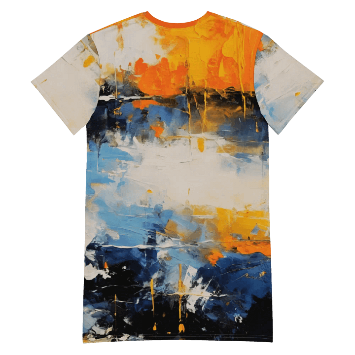 Watercolor Splash T Shirt Dress product image (2)