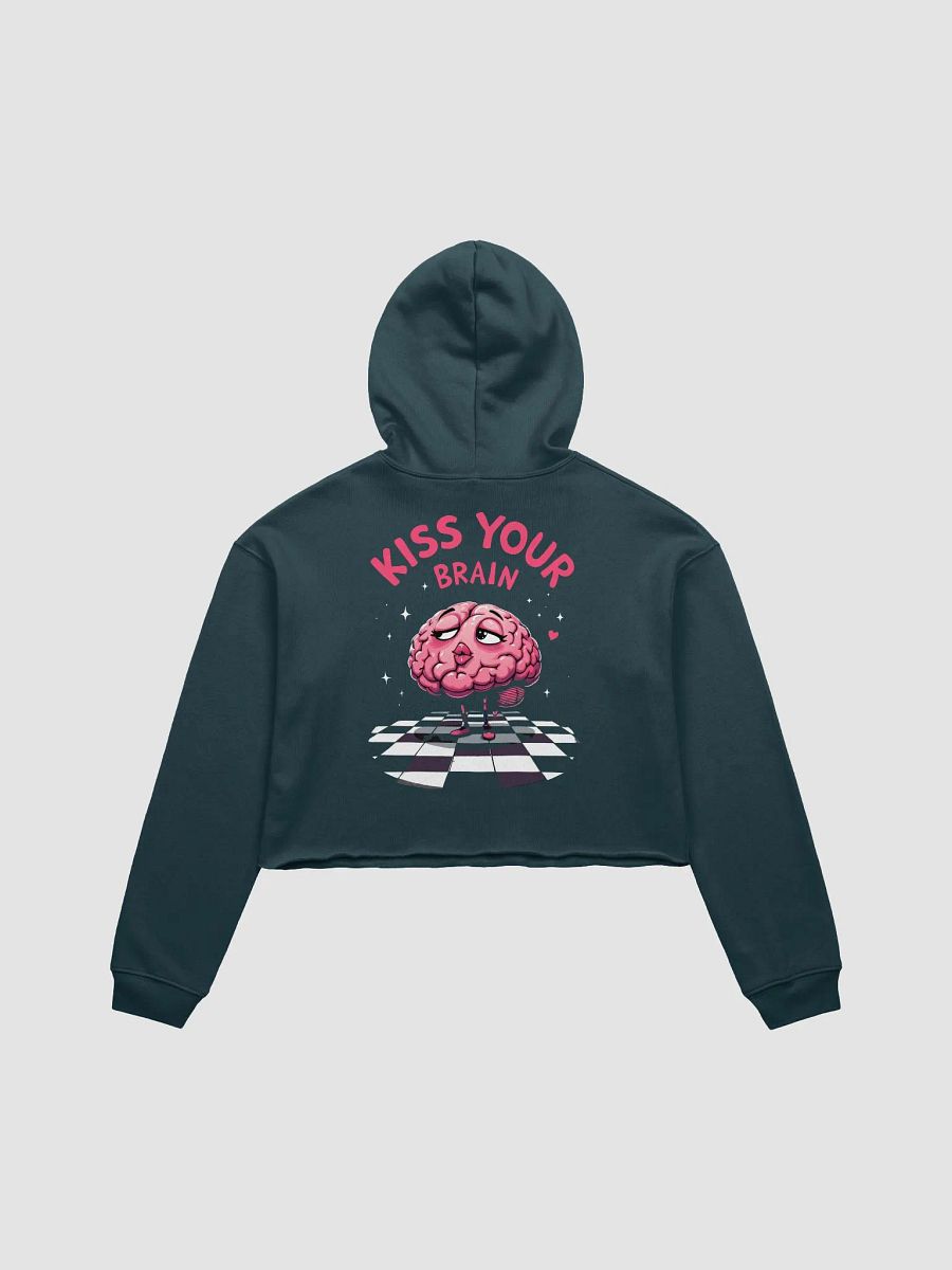 Kiss Your Brain Comfort Cropped Hoodie product image (1)