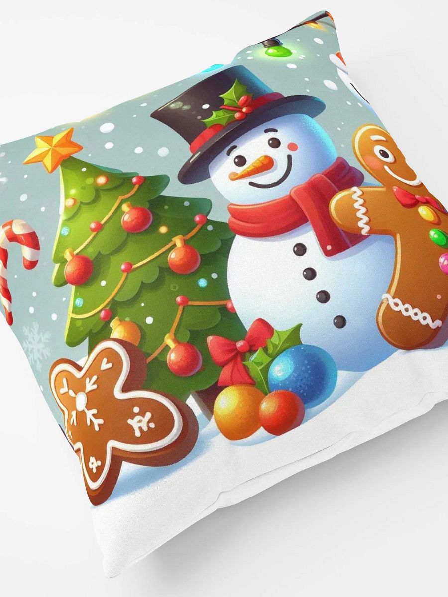 Festive Snowman Holiday Pillow product image (4)
