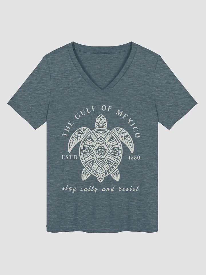 The Gulf Of Mexico Estd 1550 V-Neck Tee product image (13)