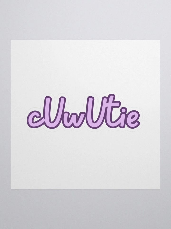 cUwUtie Sticker, Pink product image (1)