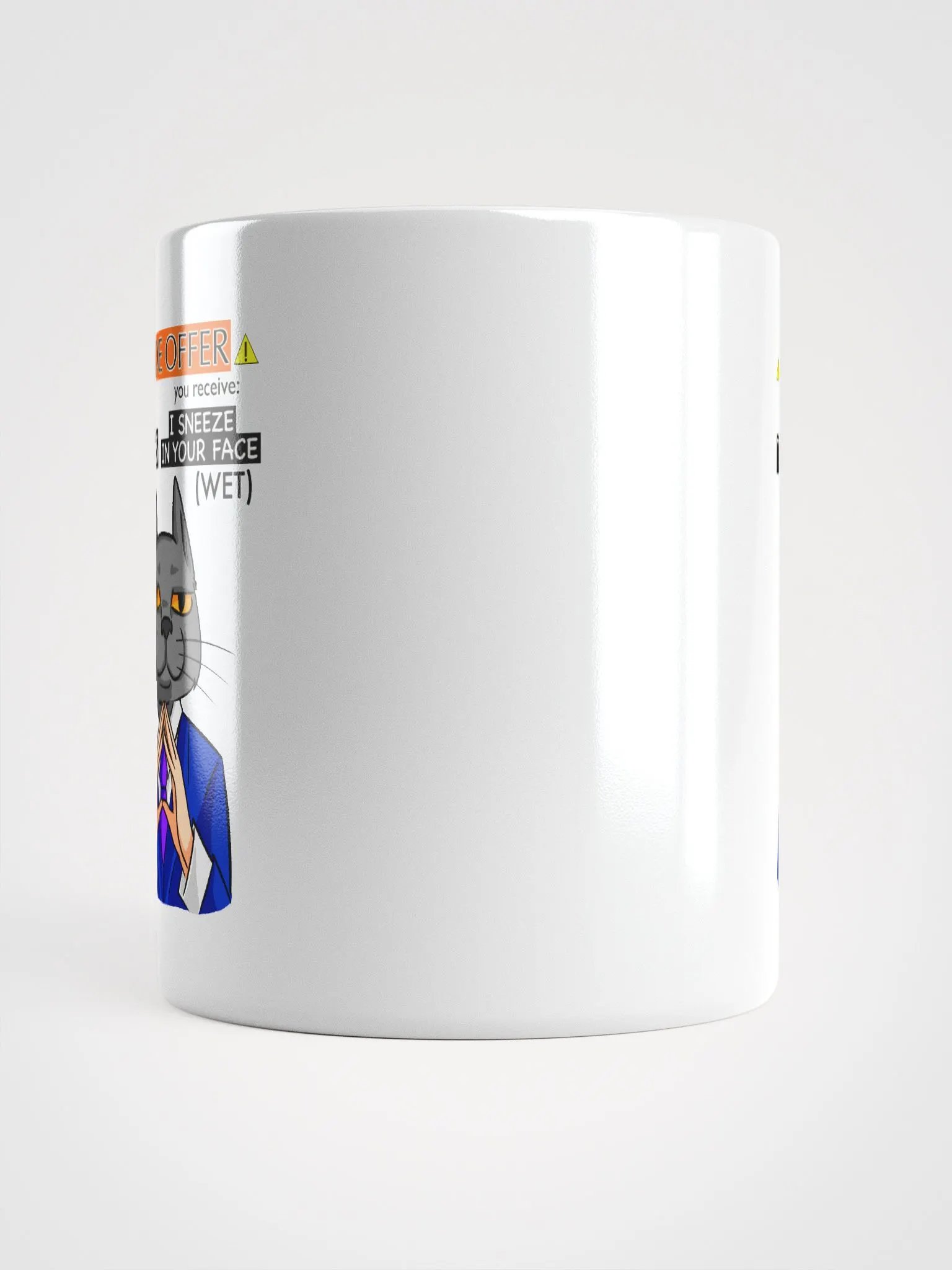 Trade Offer Human-Cat Meme Mug Glossy White product image (5)