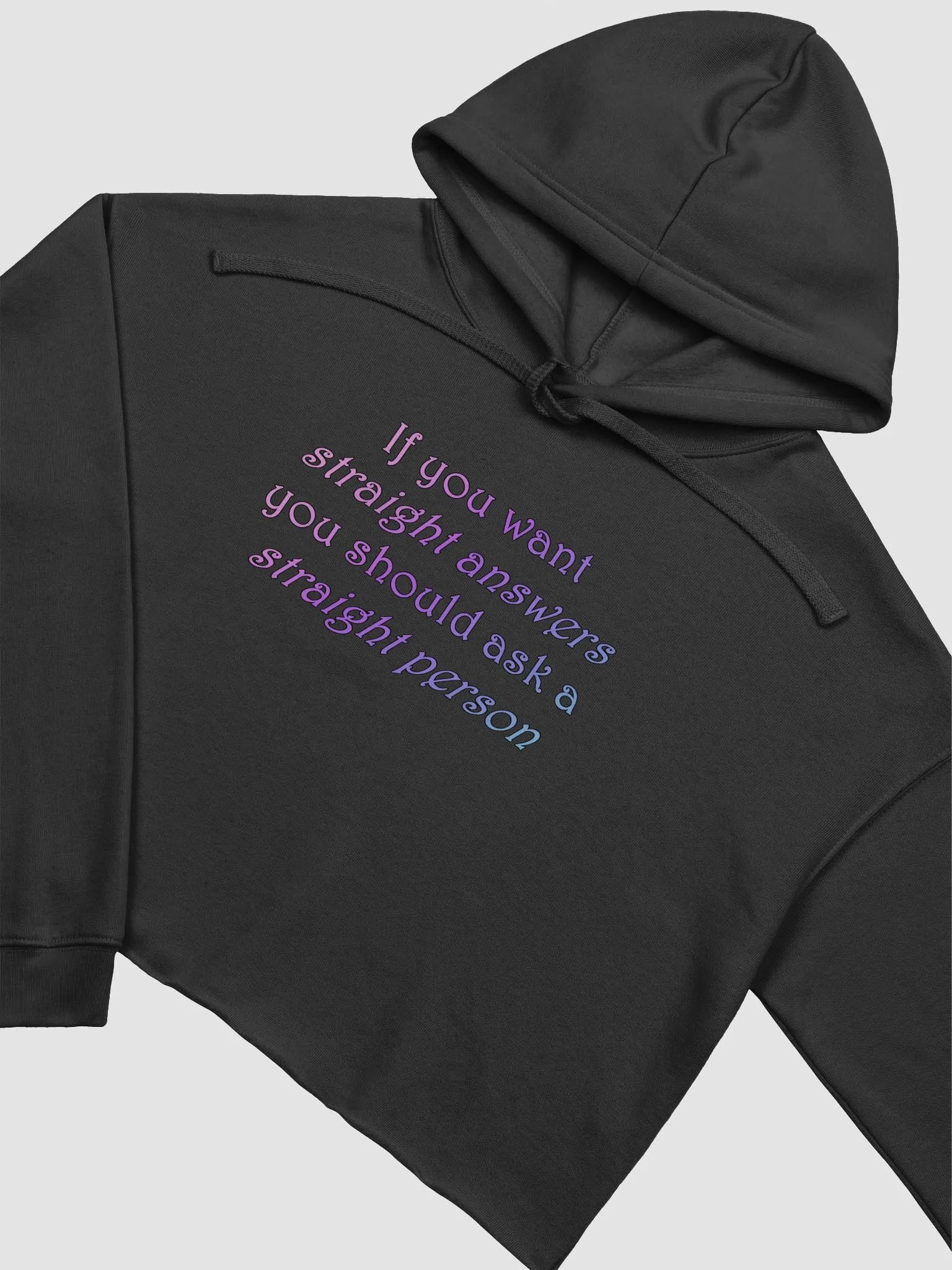 Straight Answers Crop Hoodie product image (6)